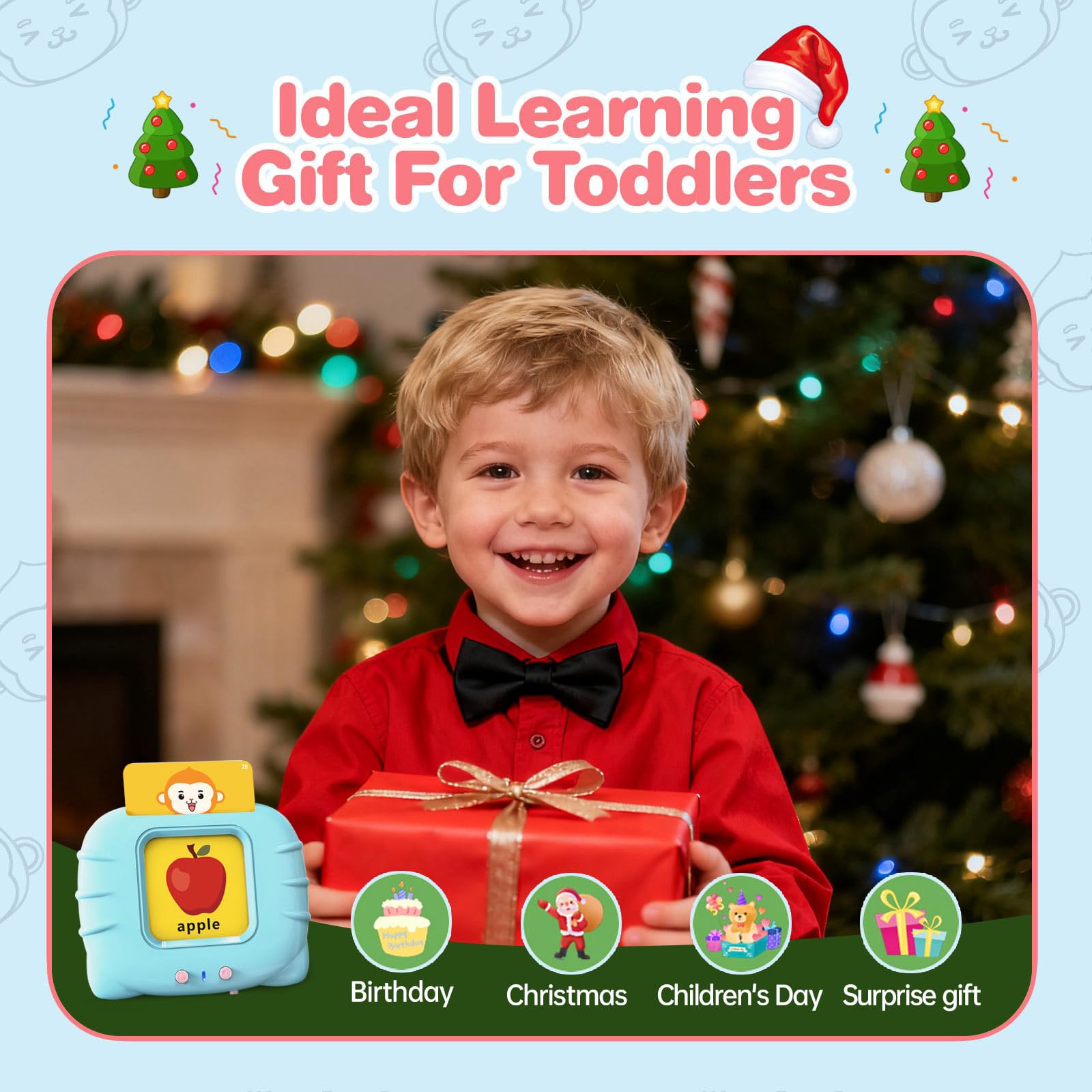 U-LEARNER 296 Sight Words Talking Flash Cards for Toddlers 1 2 3 4 Year Old