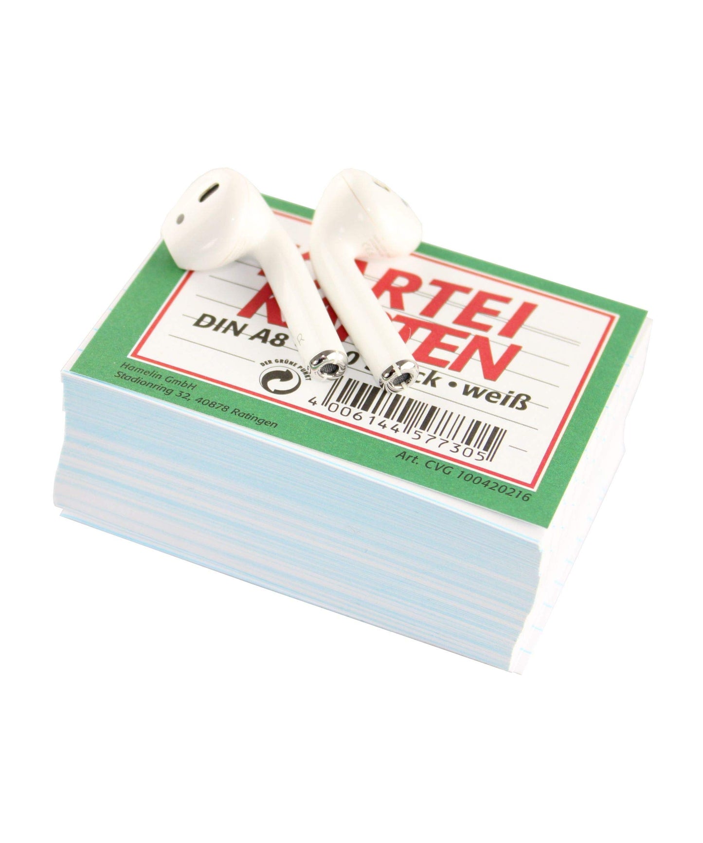 Landre 100420216 Index Cards Ruled on, A8, Pack of 200, White