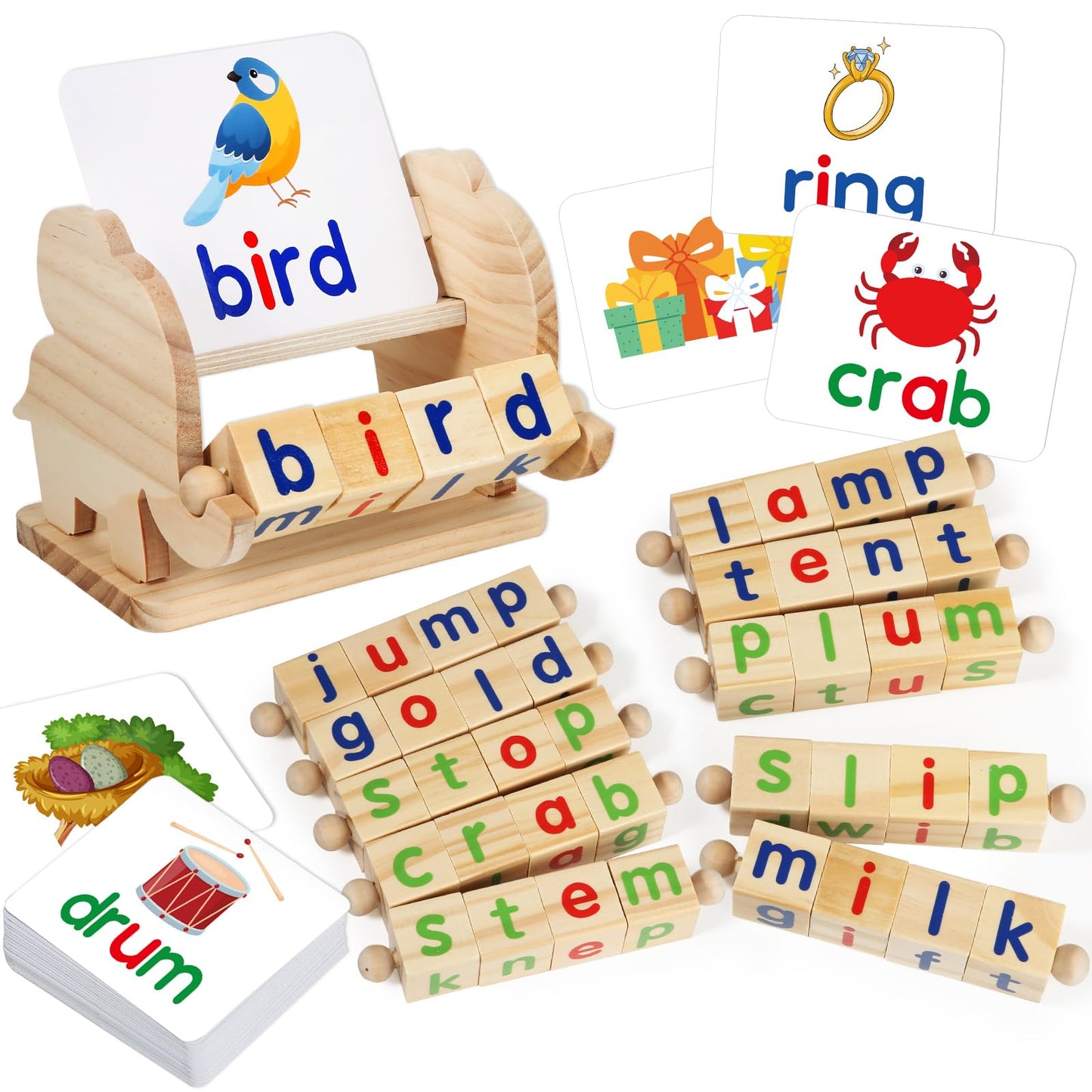 Montessori Educational Toy，Kid Learning Activity Gift for 3-6 Year(4 Block)