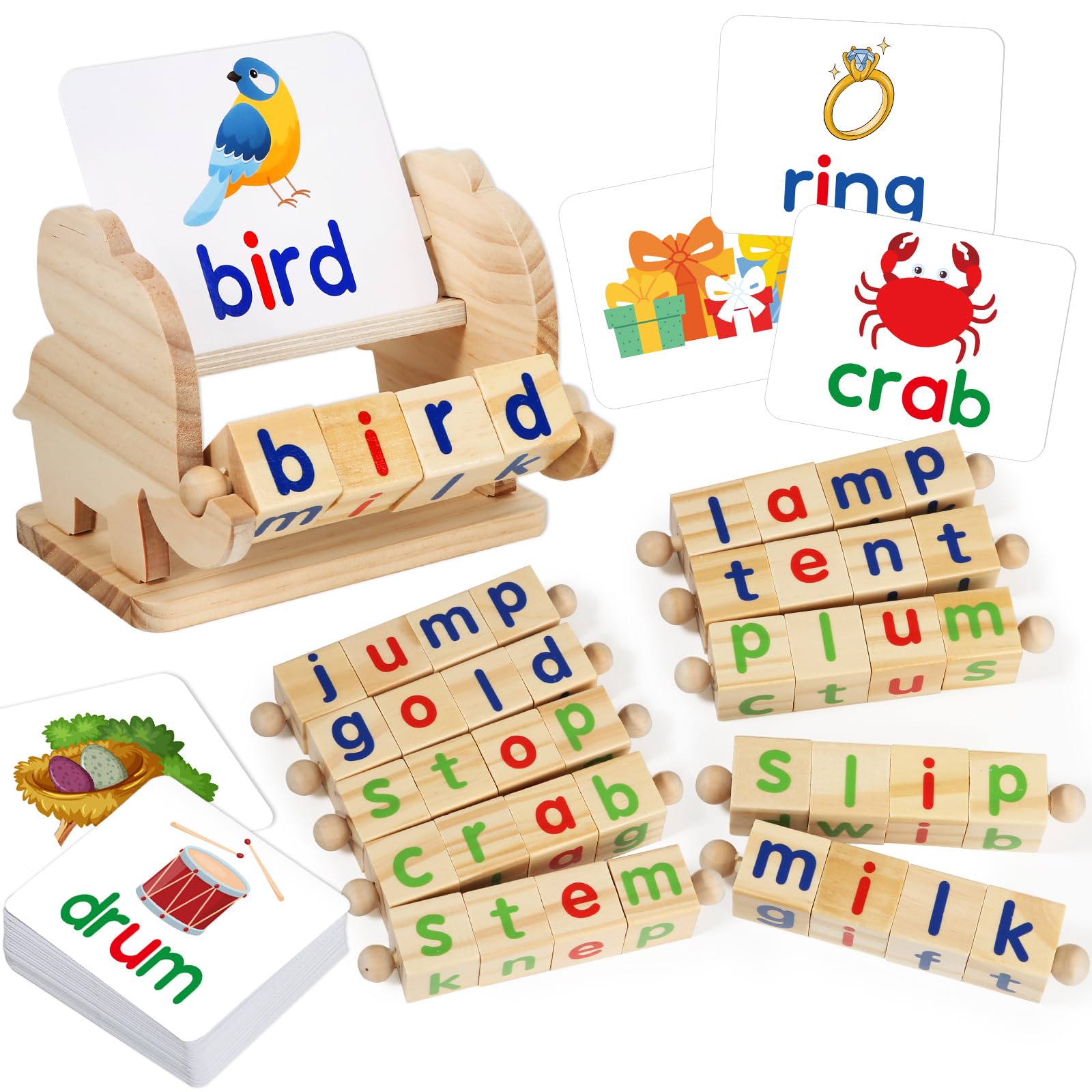 Montessori Educational Toy，Kid Learning Activity Gift for 3-6 Year(4 Block)
