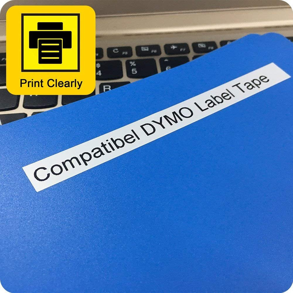 20-Pack Label Compatible with DYMO Letratag 91331 Tape White Plastic Refill
