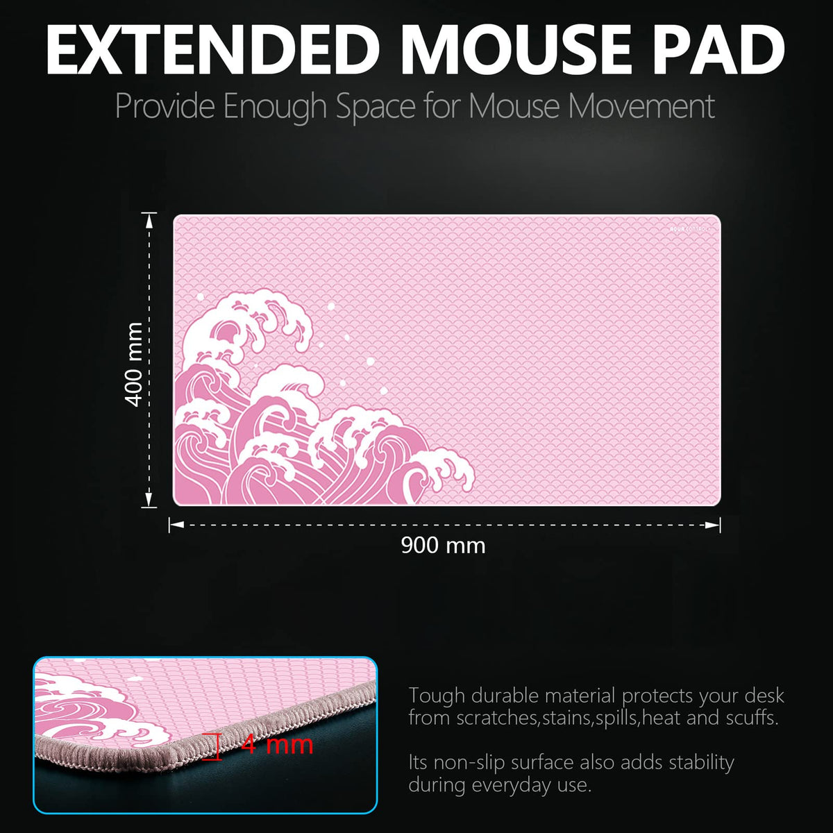 X-Raypad Aqua Control Plus Wave Gaming Mouse Pad, Ultra-High Precision Mouse Pad with Perfect Speed