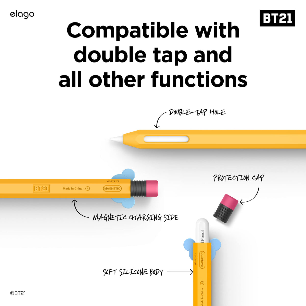 elago l BT21 for Apple Pencil Pro & 2nd Gen