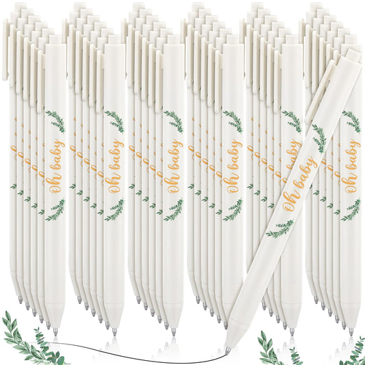 Ireer 36 Pcs Sage Greenery Baby Shower Pens Gift Party Favors