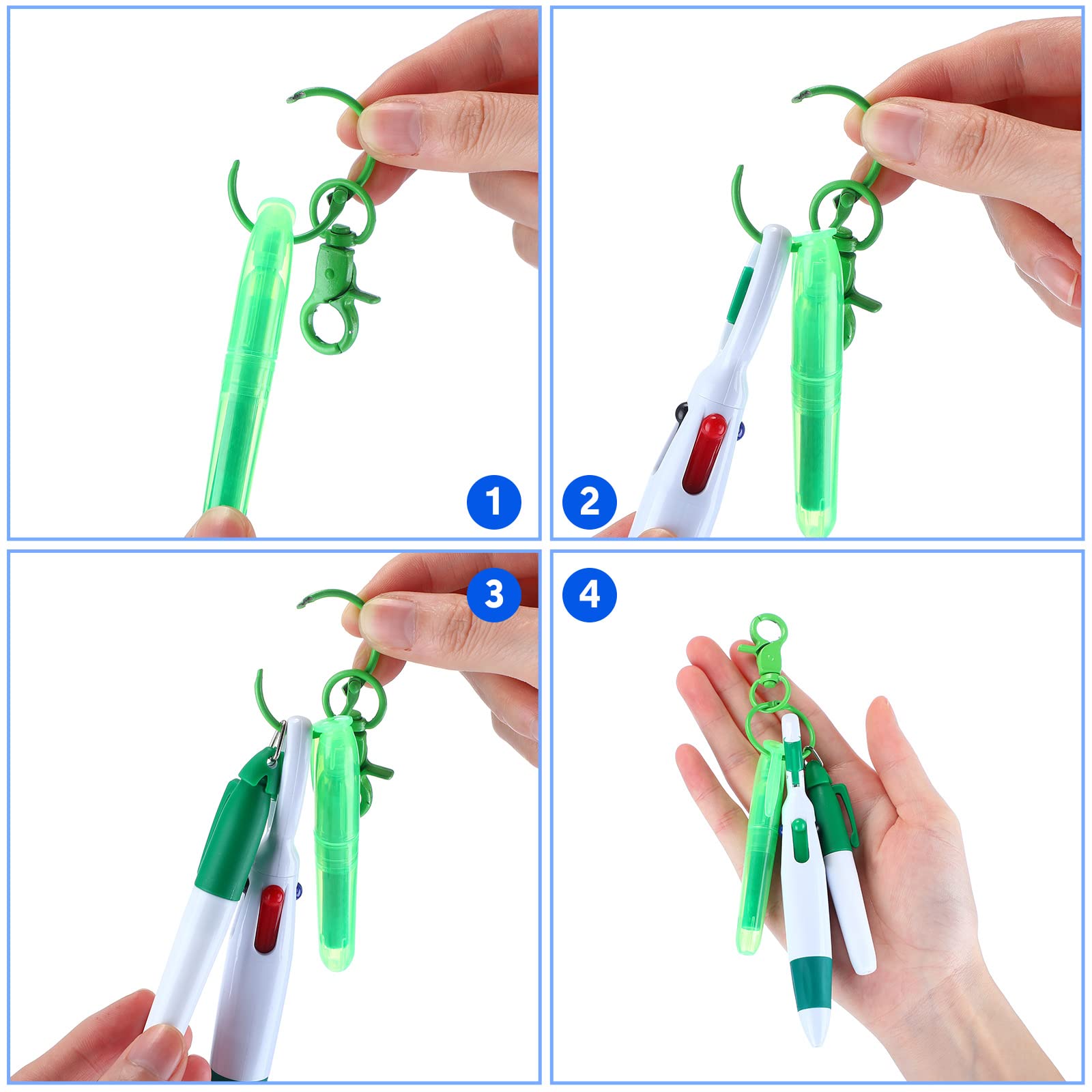 Sherr 100 Pcs Nurse Pen Set, Badge Reel Accessories Gift, Multi Colors