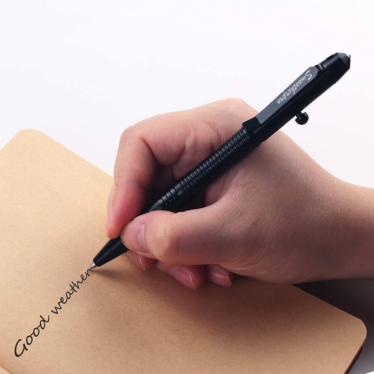 SMOOTHERPRO Aluminum Bolt Action Pen Compatible with Pilot G2 Refill, Gray