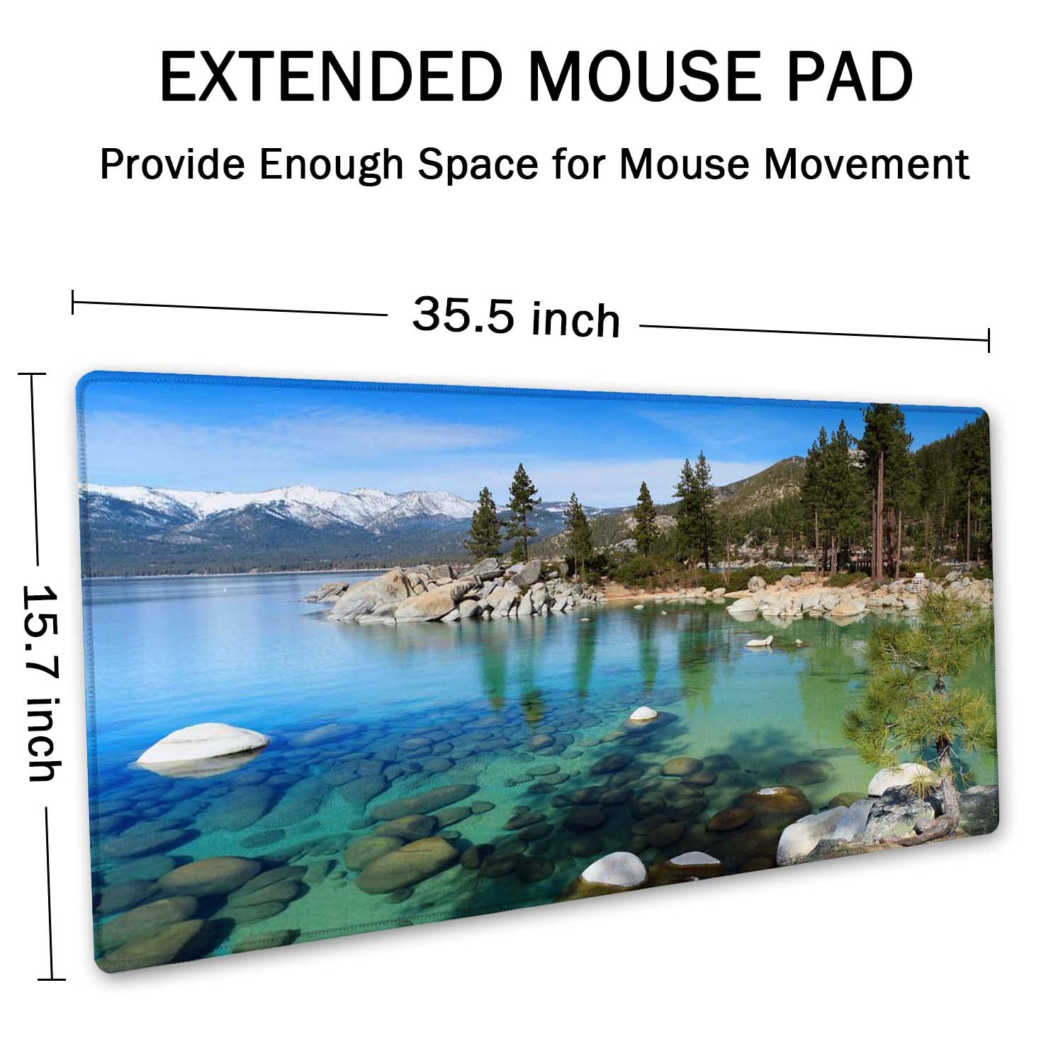 SSOIU Extended Mouse Pad, XXL Gaming Mouse Pads, Large Big Mousepad Laptop Computer Keyboard Mat