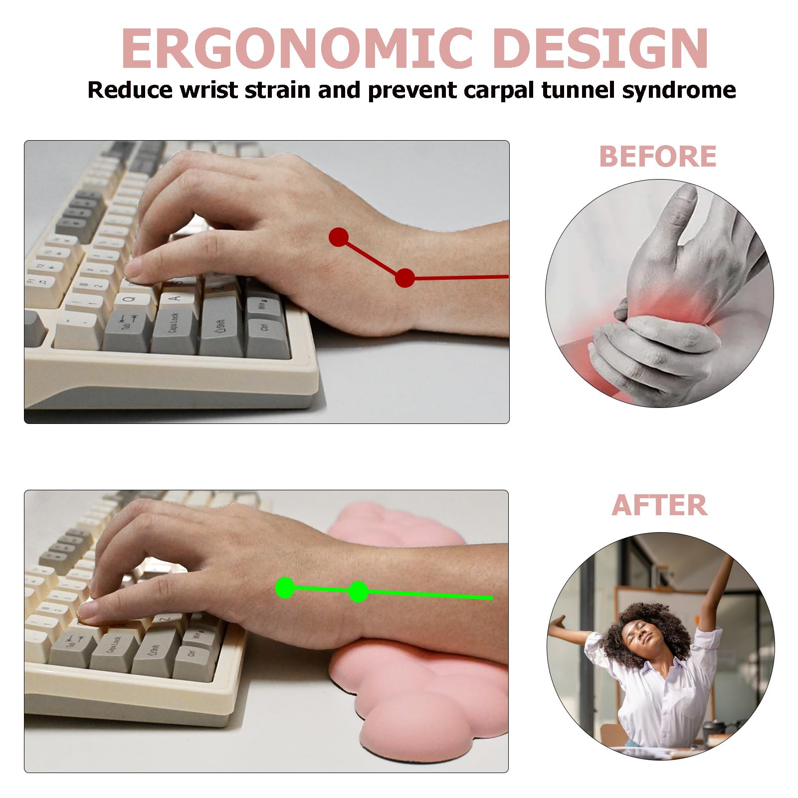 Ergonomic Keyboard Wrist Rest, Cloud Wrist Rest for Computer Keyboard