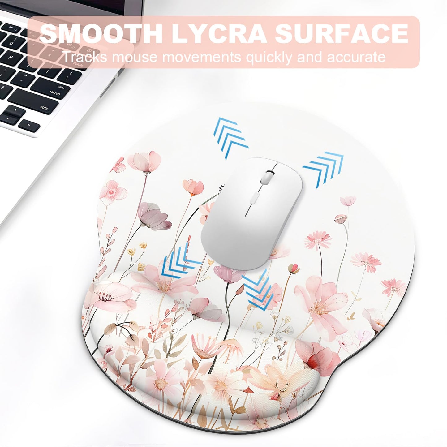 Ergonomic Mouse Pad with Wrist Rest and Keyboard Wrist Rest, Mousepad