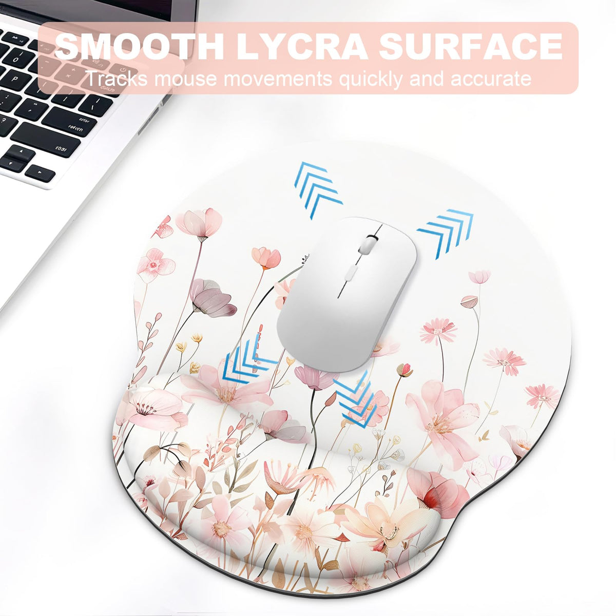Ergonomic Mouse Pad with Wrist Rest and Keyboard Wrist Rest, Mousepad