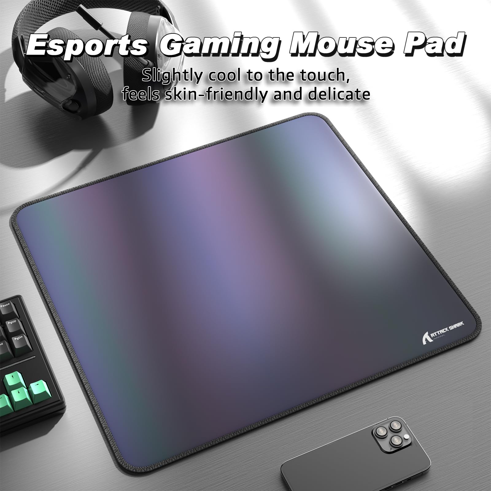 ATTACK SHARK CM03 Gaming Mouse Pad for Esports Speed Large Mouse mats Waterproof Surface and