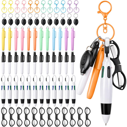 Glenmal 72 Pcs Nurse Pen Set for Badge Reel Mini Pens, Simple