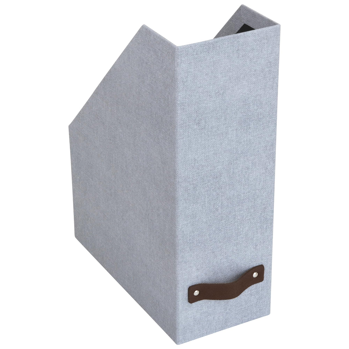 Bigso Box of Sweden Estelle Canvas Fiberboard Upright Magazine Storage Box | Magazine Holder &