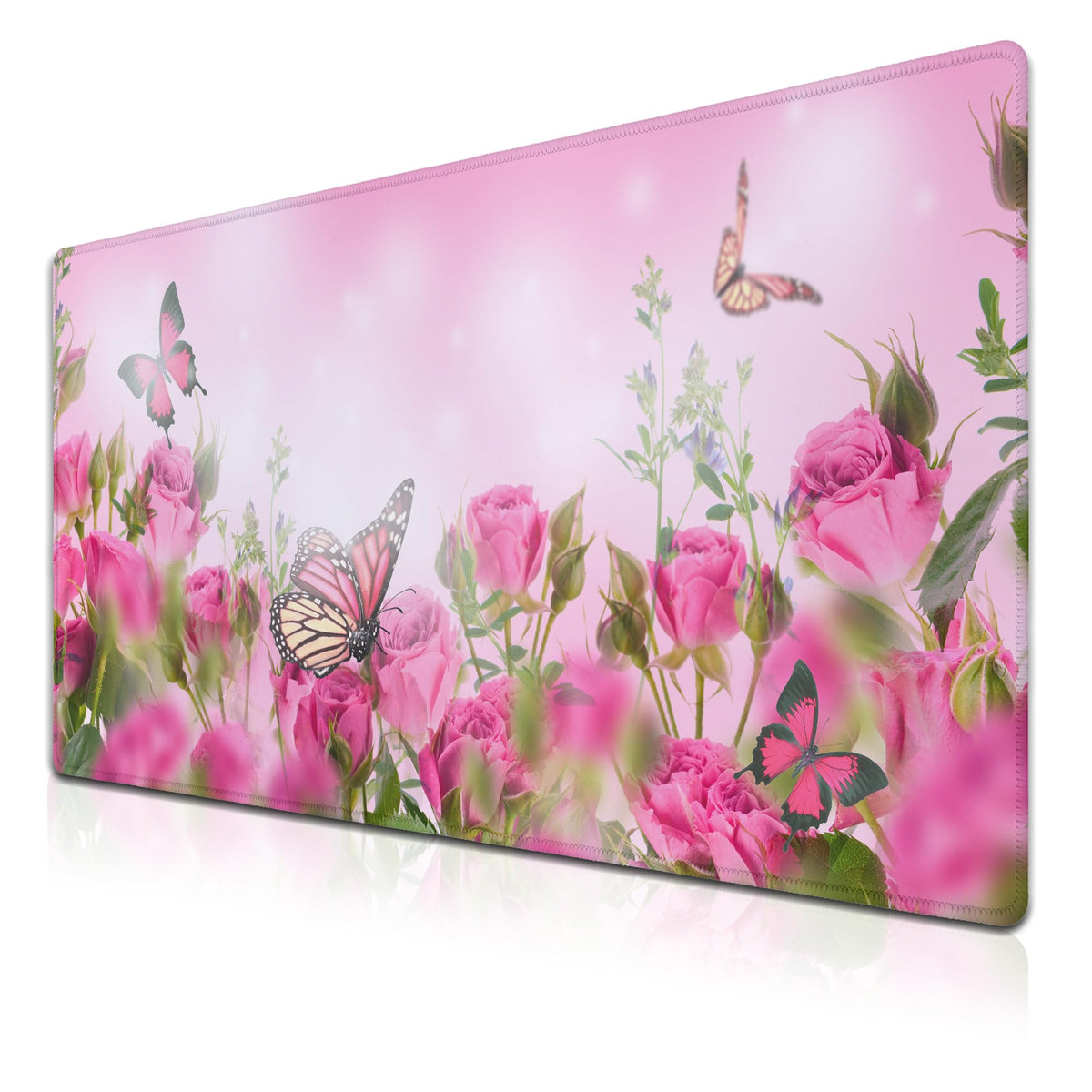 Samgula Computer Desk Mat Pink, Large Gaming Mouse Pads Desk Pad for Women Big Mouse Pad, Chic