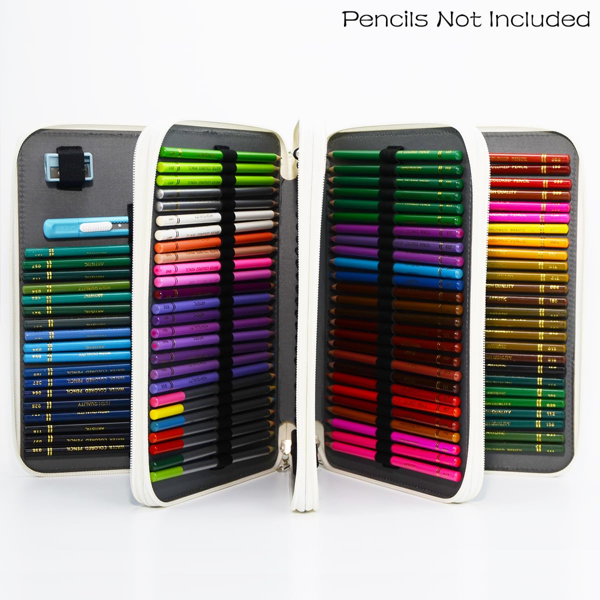 YOUNGCOL 200 Slots Colored Pencil Case Color Pencil Organizer Storage Large Capacity Pencil Case