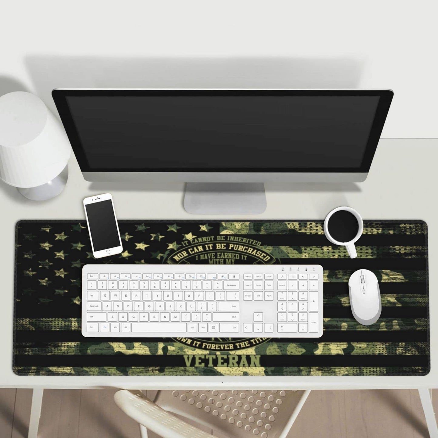 Sigouyinei Extra Large Desk Pad 31.5x12in Office Gaming Non-Slip Mouse Pad