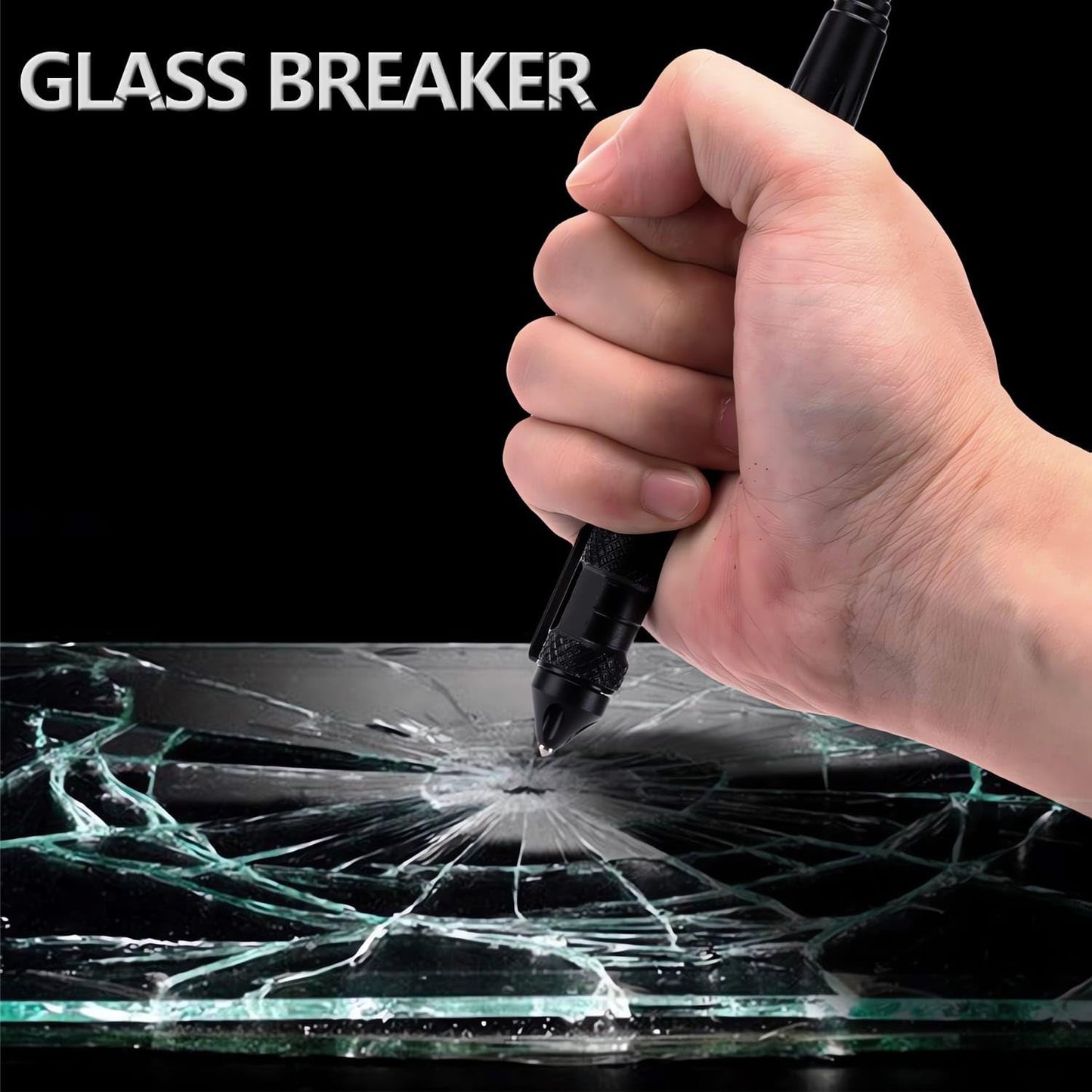 Lsqurel Tungsten Steel Tactical Pen with Glass Breaker