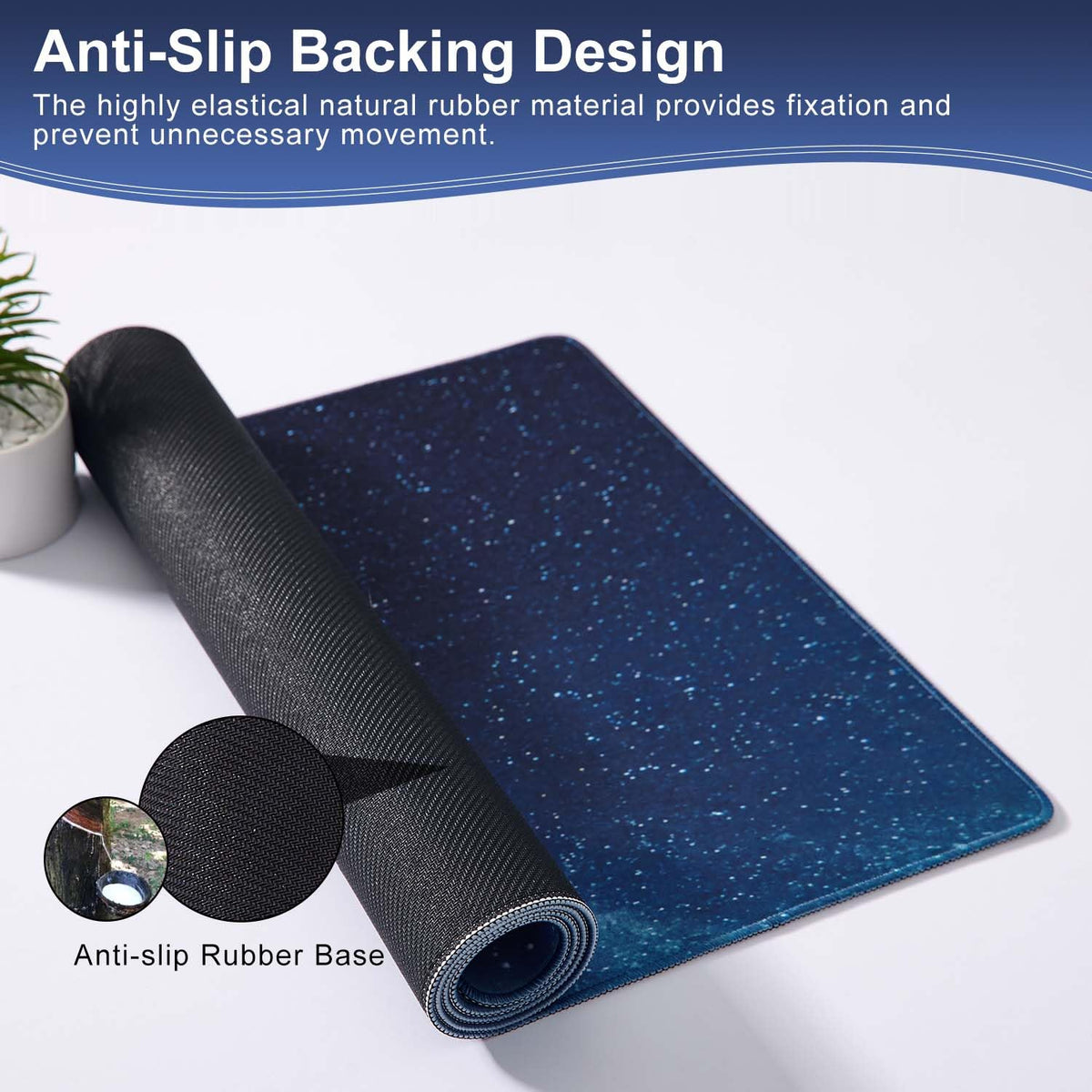 DOBAOJIA Galaxy Mouse Pad, Mouse Keyboard Pad XXL 31.5” x 15.8”