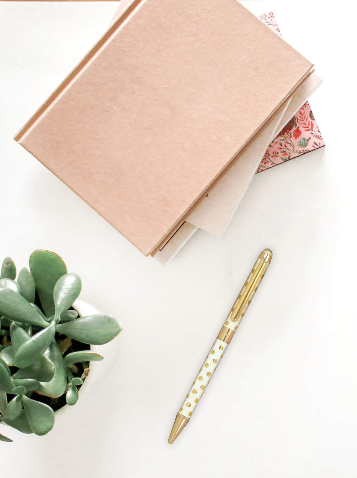 kate spade new york Pen with Case, Gold Dots