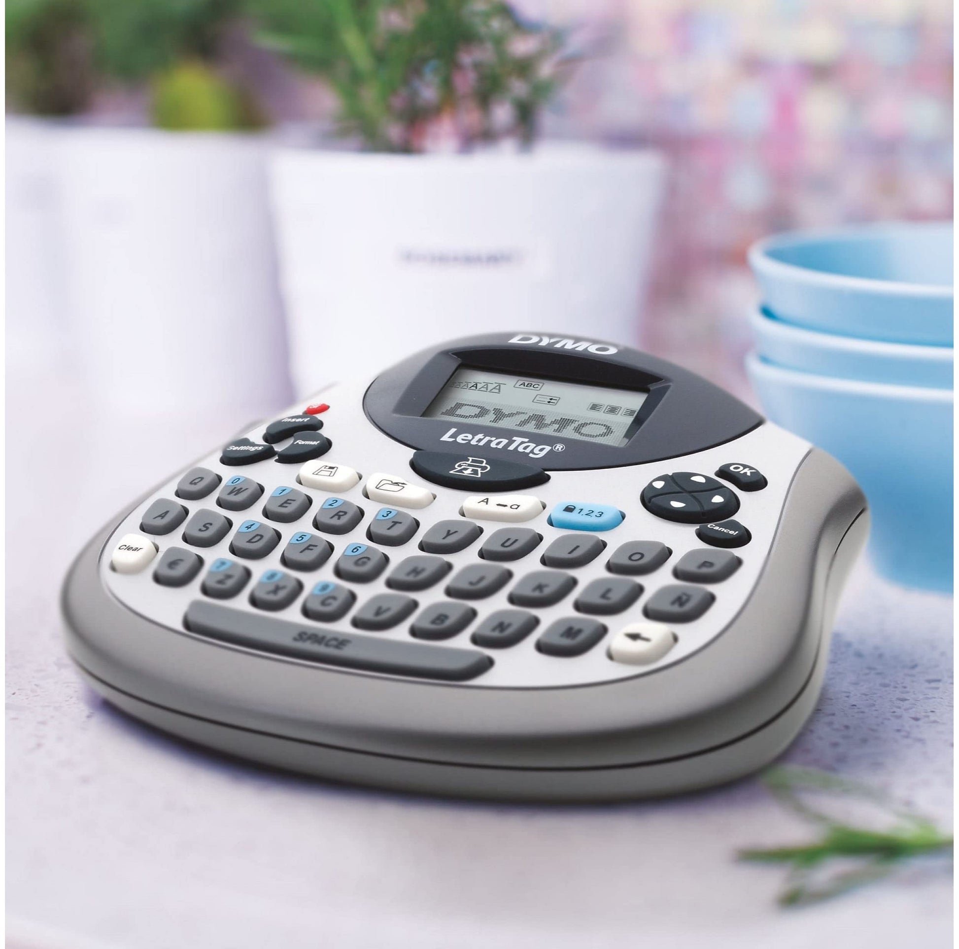 Dymo LetraTag LT-100T Label Maker | Portable Label Printer with QWERTY Keyboard | Silver | Ideal