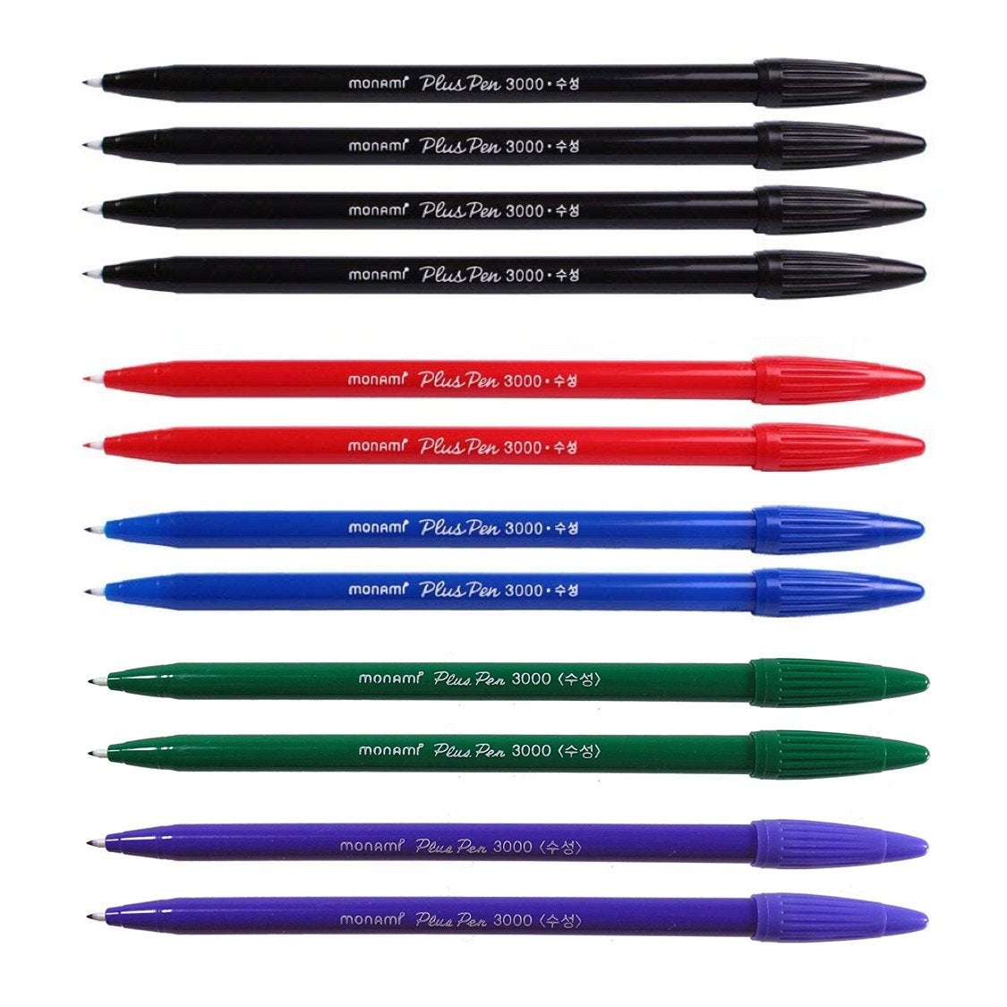 Monami Plus 3000 Office Sign Pen Felt Tip Water Based Ink Color Pen Complete