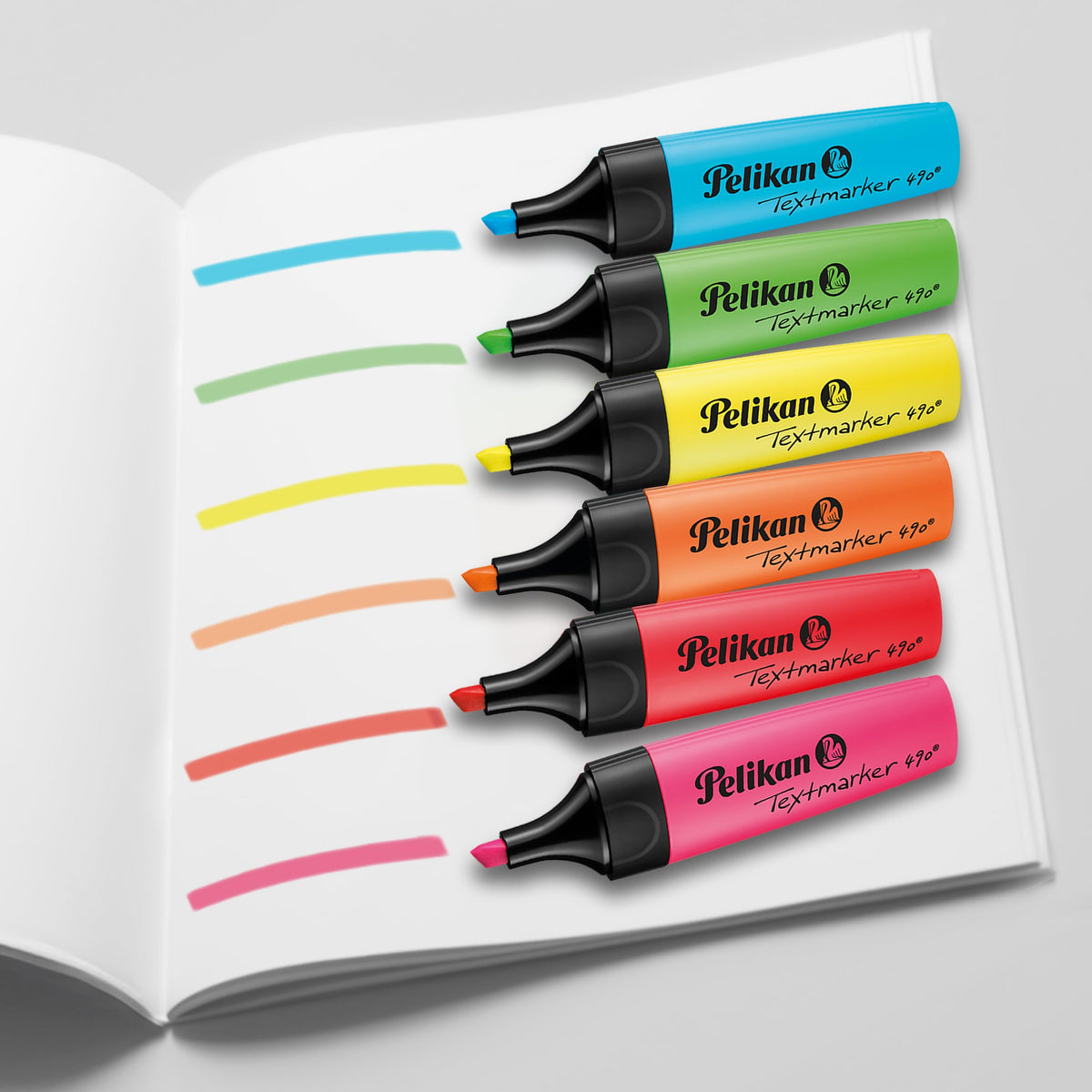 Pelikan Highlighters 490, Assorted Colours, 6 Pack