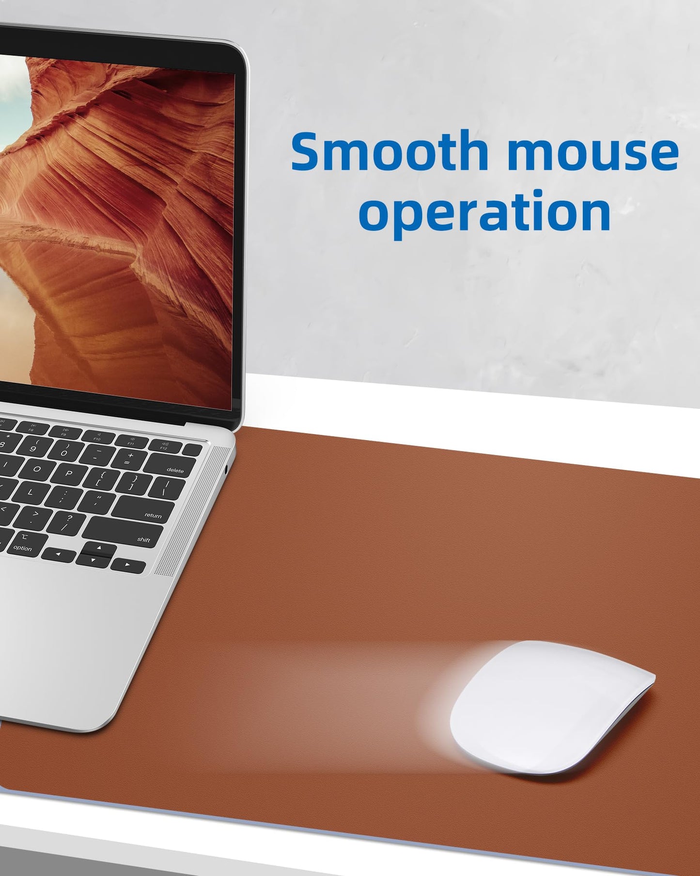 Leather Desk Pad Blotter,Mouse Pad,Office Desk Mat, Non-Slip PU Leather Desk mat,Large Desk
