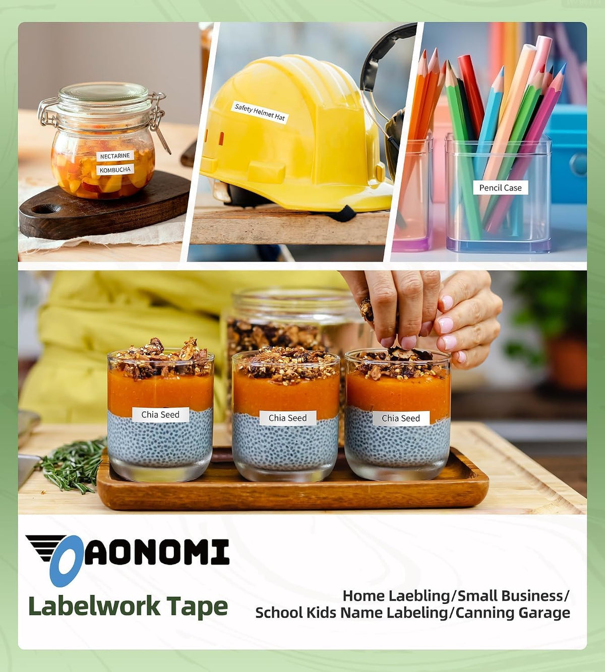 Aonomi Compatible for Epson Label Maker Tape LK-4WBN LC-4WBN 212BWPX