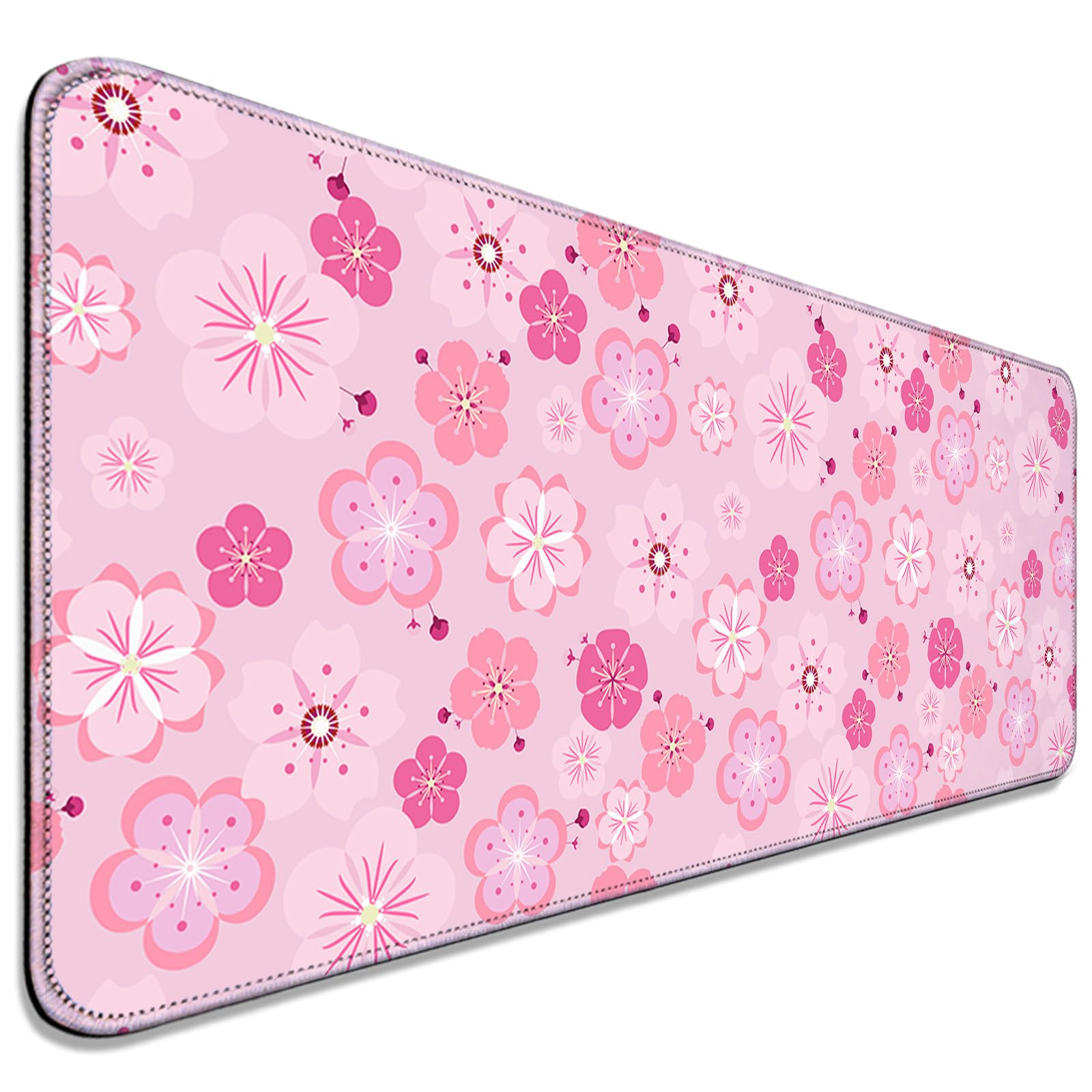 AYKDTFN Cherry Blossoms XL Mouse Pad & Desk Mat for Gaming, Office & Home