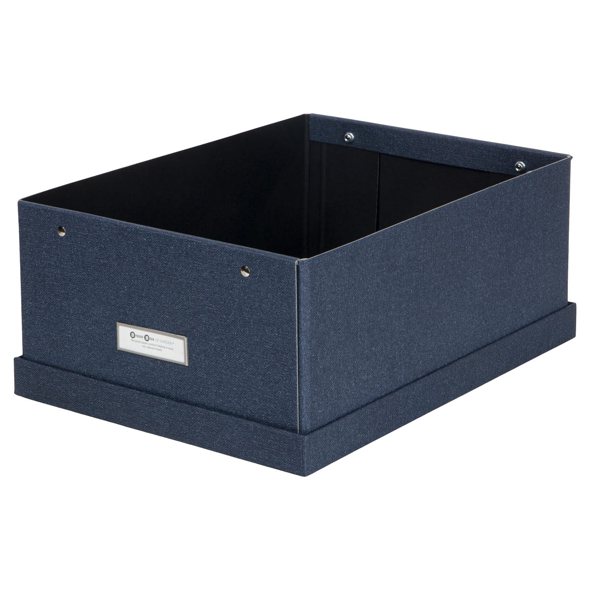 Bigso Katia KD Collapsible Storage Box with Labelframe for Easy Identification - Simple Assembly