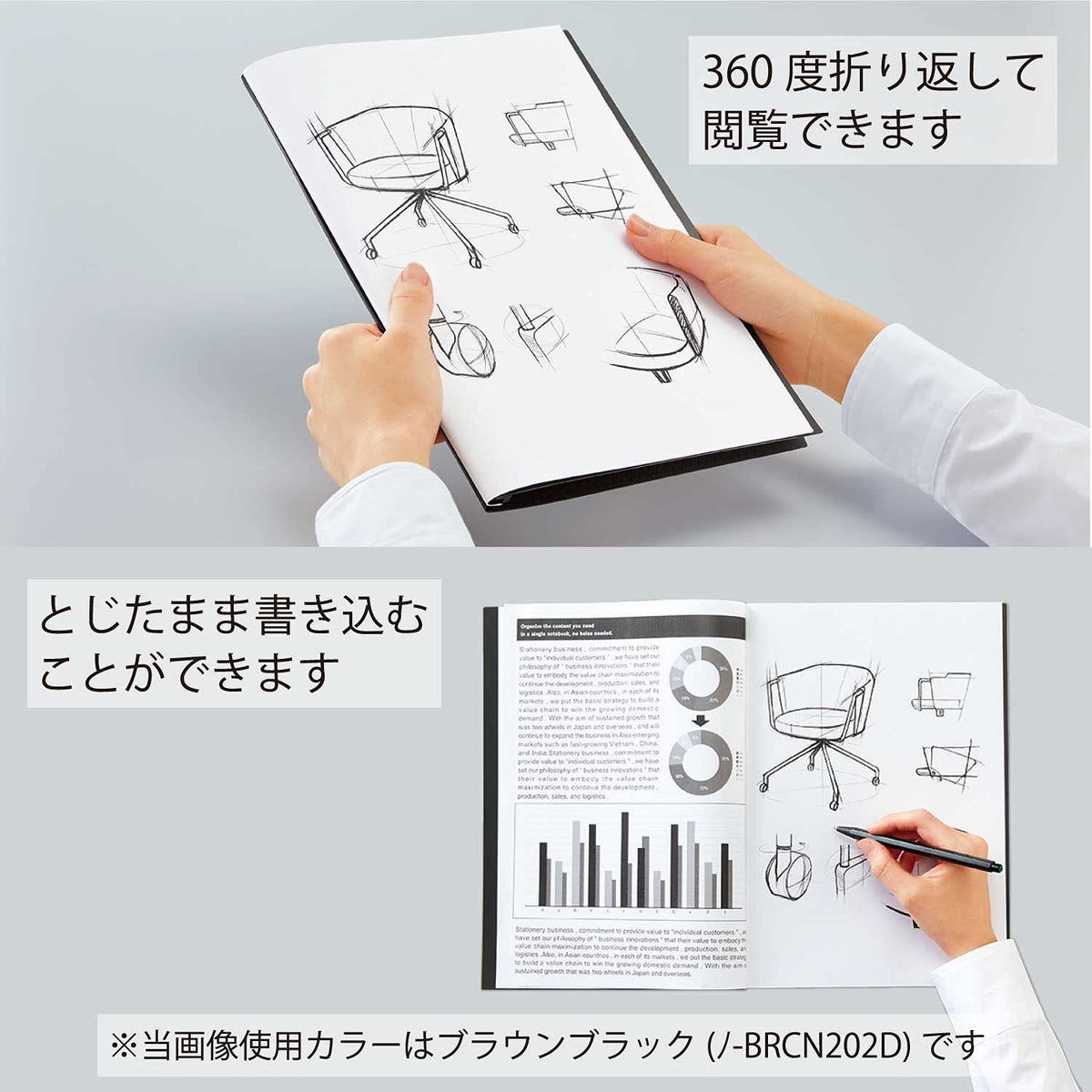 KOKUYO Bizrack Clipnote Punchless, Clip Folder, Holds up to 25 Sheets, A4-S, Japan Import (Navy