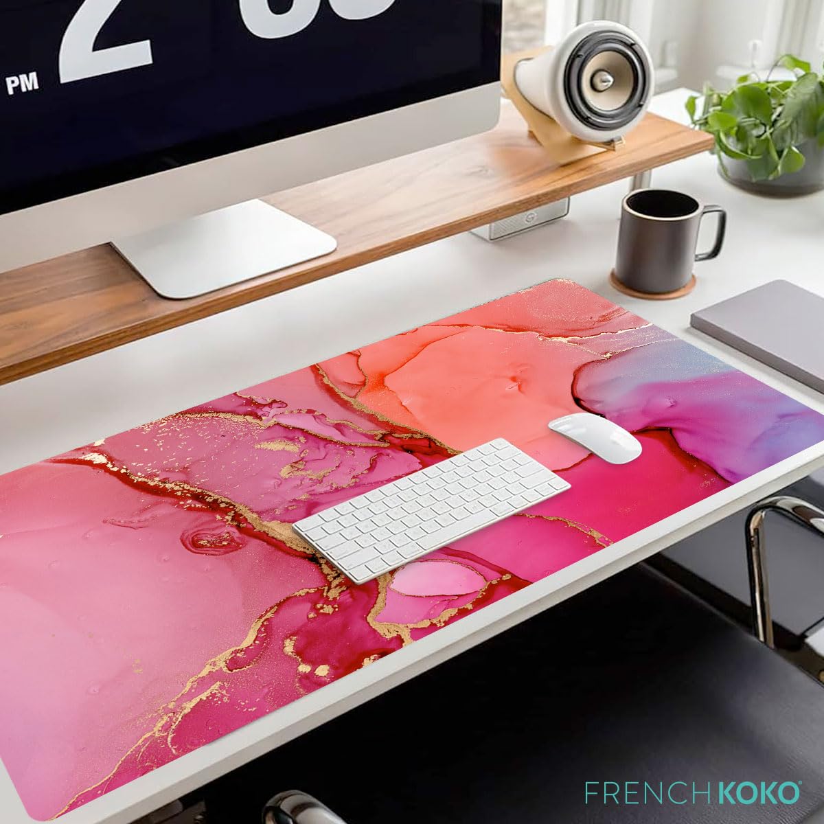 French KOKO Large Mouse Pad Desk Mat Protector Keyboard Pad Desktop Office School Decor Big