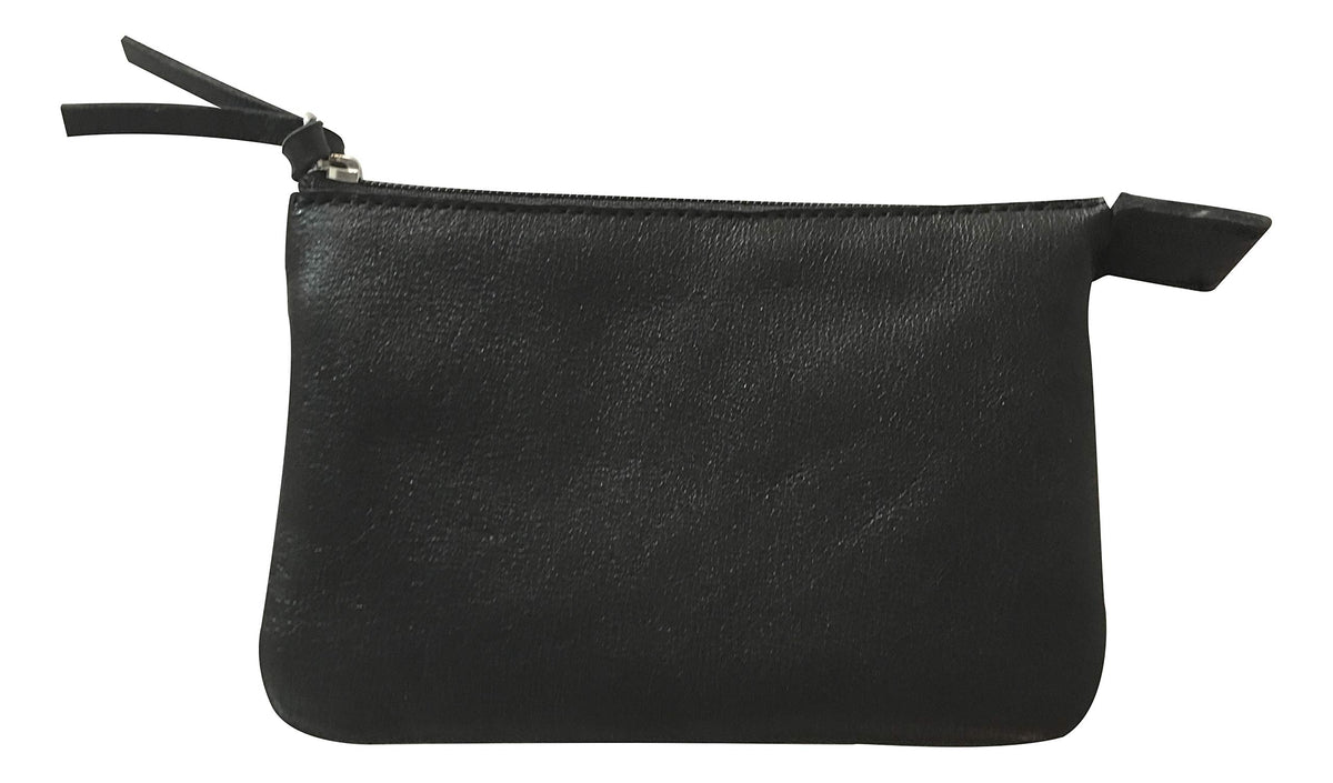 Clairefontaine Cuir Naturel Pencil Cases, Black, 13 centimeters, Small Flat