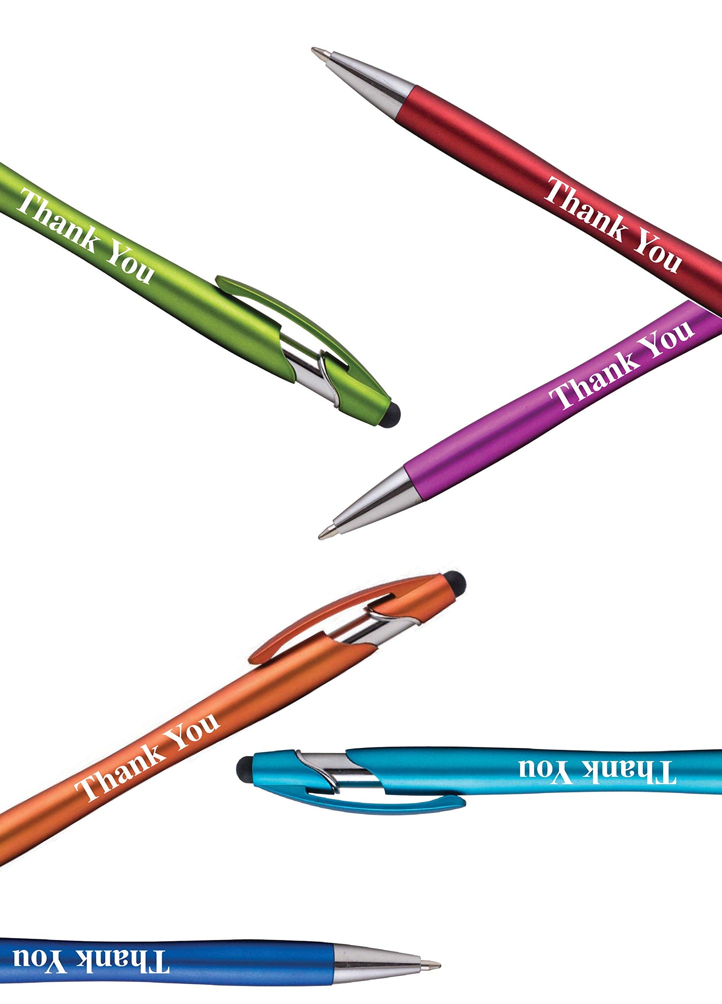 Express Pencils Thank You Gift Stylus Pens For All TouchScreen Devices - 2 in 1 Combo Pen for