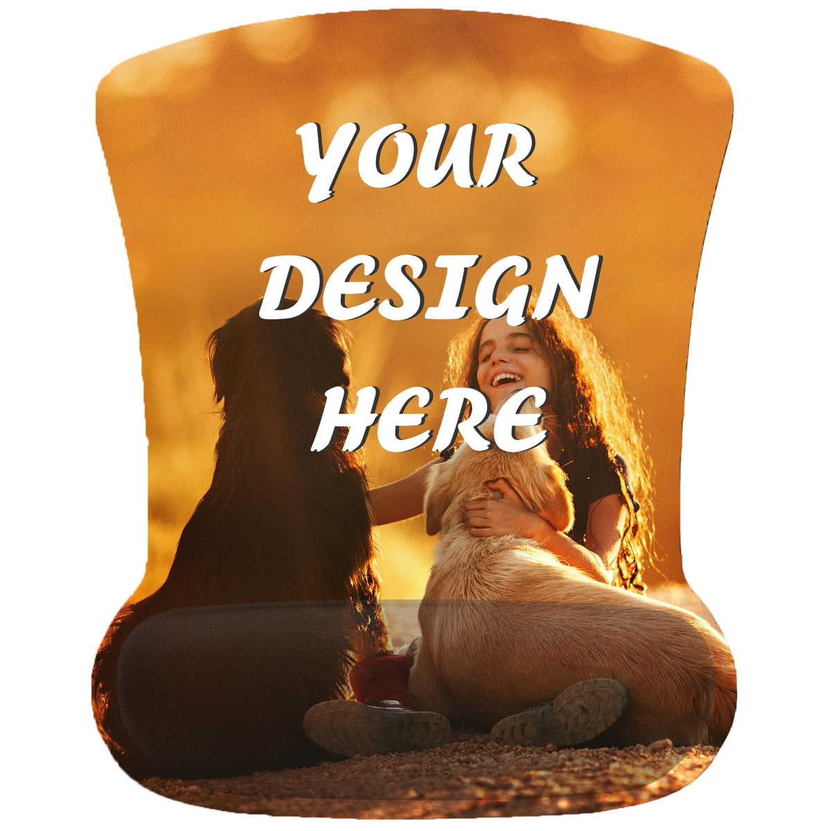 Custom Mouse Pad with Wrist Support，Ergonomic Personalized Mousepad,Add Personalized Photo & Text