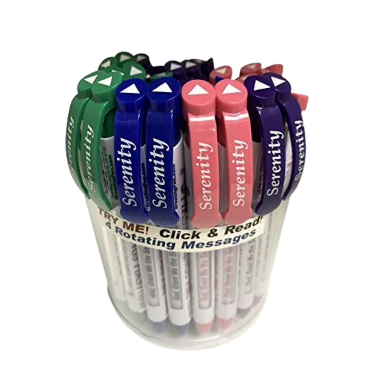 Greeting Pen – Serenity Prayer Rotating Message Pen – Inspirational Christian pen with 4 Uplifting