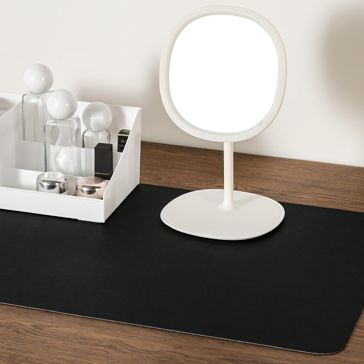 Jumdast Dual Sided Desk Pad Faux Leather Desk Mat Large Mouse Pad