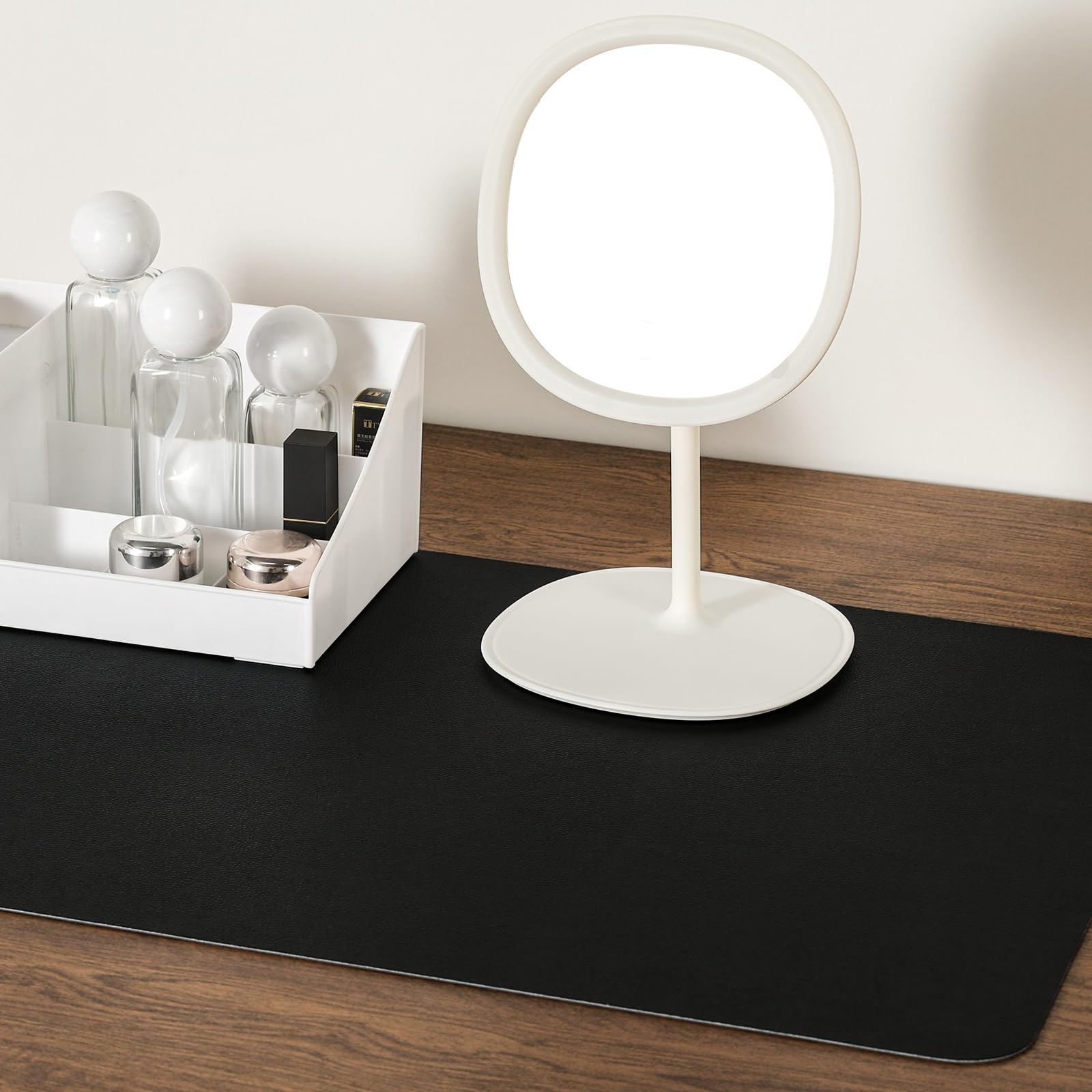 Jumdast Dual Sided Desk Pad Faux Leather Desk Mat Large Mouse Pad