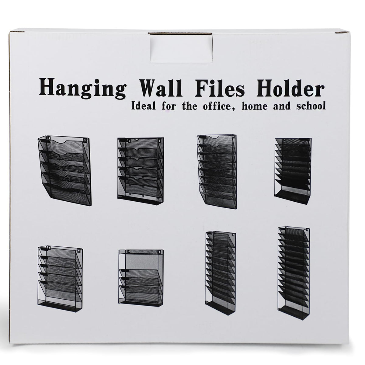 ideallife 3 Pockets Mesh Wall File Holder Organizer with Bottom Flat Tray, Office Hanging File