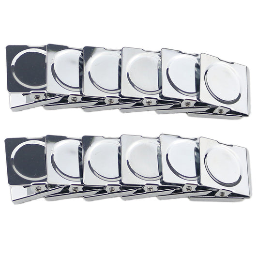 Ogrmar 12 Pack Magnetic Clips 1.75 Inch Heavy Duty Refrigerator Magnet Clip