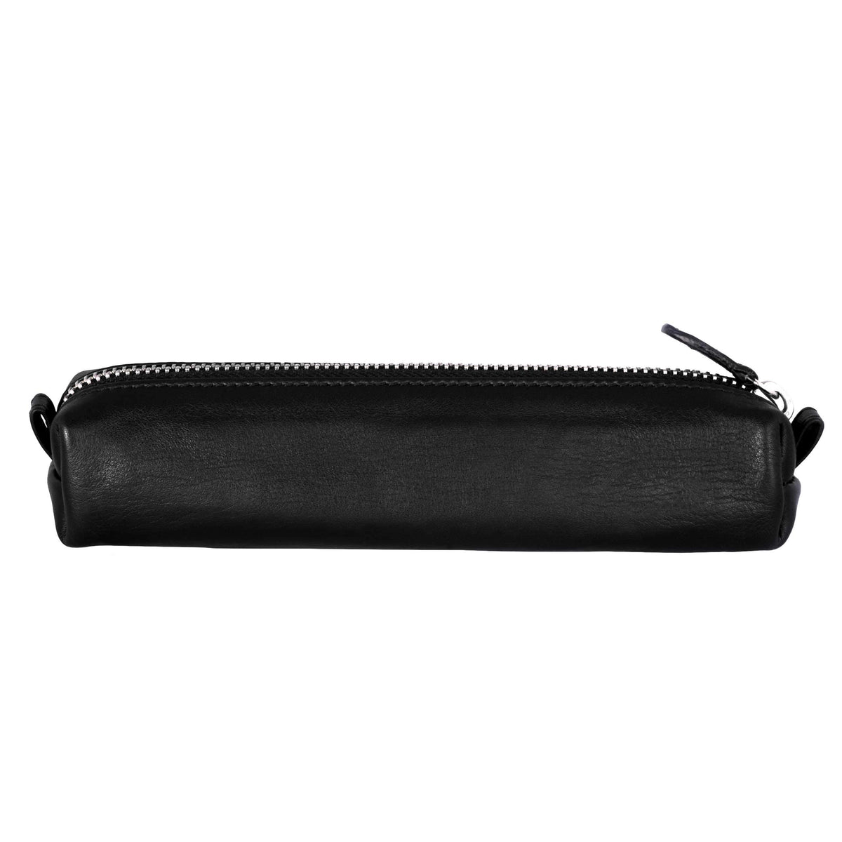DiLoro Leather Zippered Fountain Ballpoint Rollerball Pens and Pencils Case Holder Pouch Genuine