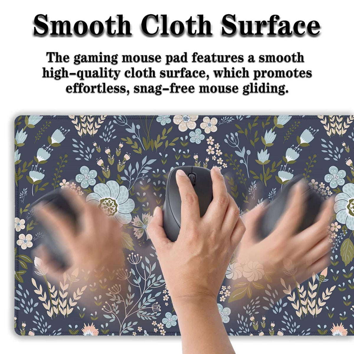Samgula Office Desk Pads Floral Pattern Jumbo Mouse Pad Gaming Mousepad Large Mouse Pads The Desk