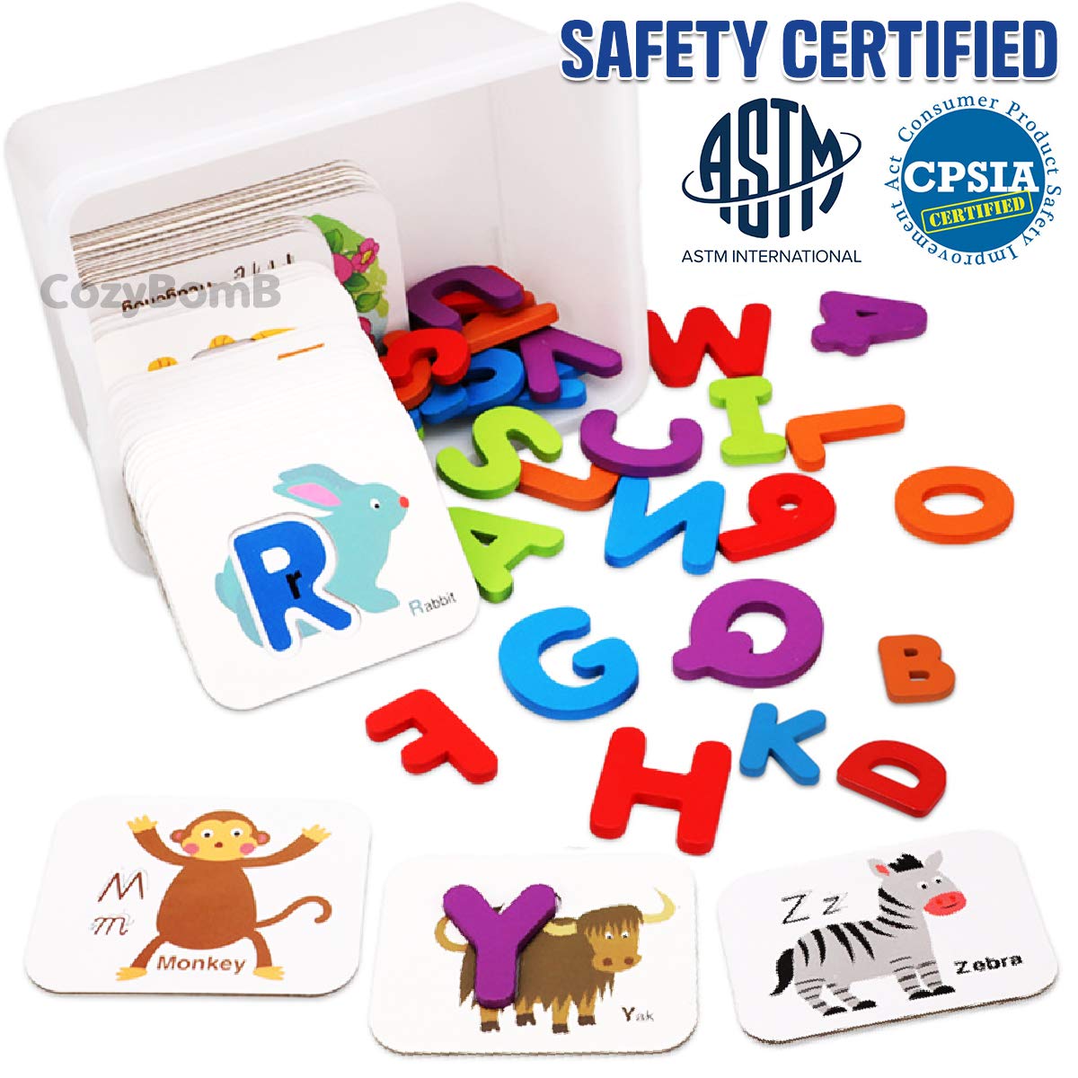 Toddler Alphabet Flash Cards - Preschool Activities Learning Toys