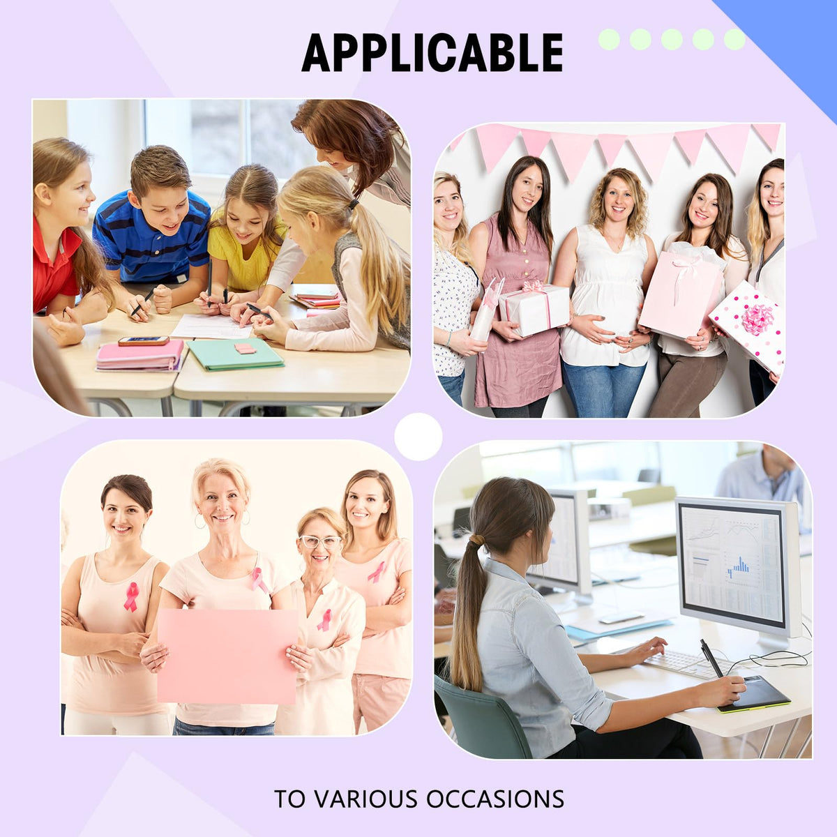 Teling 100 Pcs Ballpoint Pens Retractable Comfortable Cute Stylish Writing Pens in Medium Point 1.0
