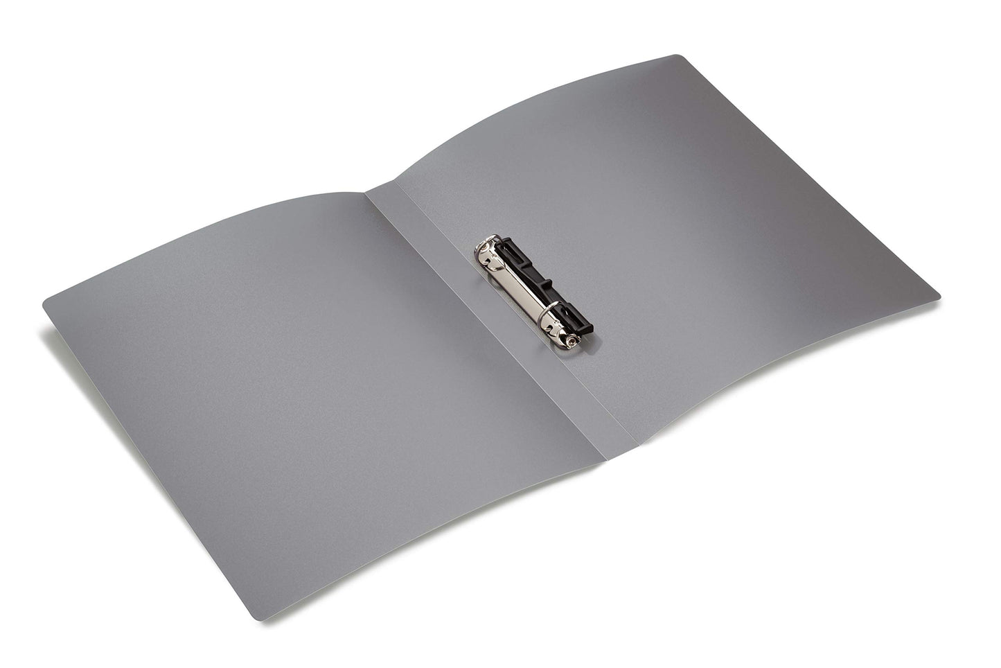 HERMA Ring Binder Translucent in Grey, A4, 25 mm Spine, Slim 2-Ring Binder Made of Plastic