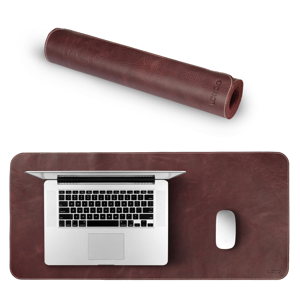 Londo Top Grain Leather Extended Mouse Pad – Large Desk Mat for Office & Gaming, Smooth Writing