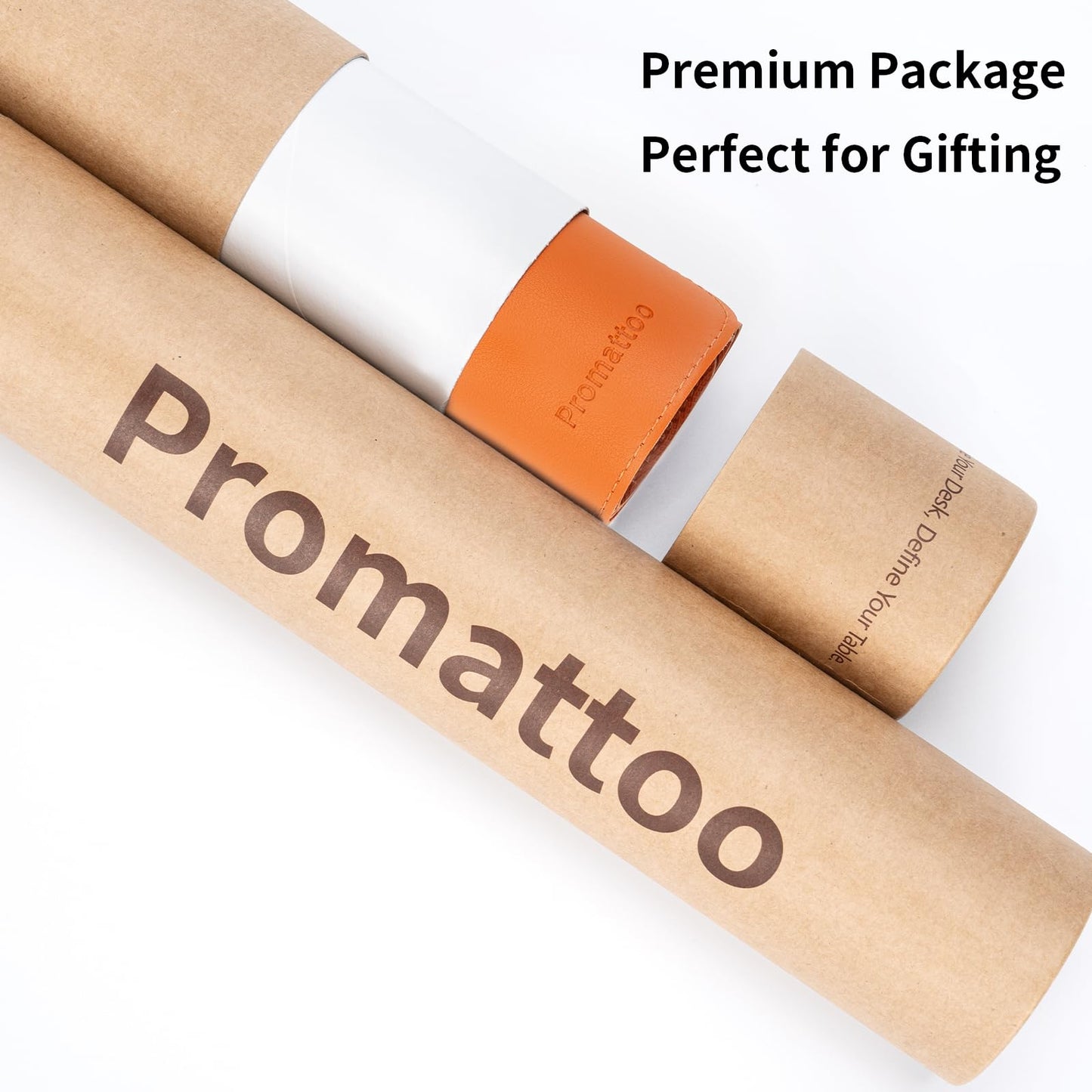 PROMATTOO Large Desk Pad Non-Slip Desk Mat Protector for Keyboard Mouse Waterproof Vegan Leather