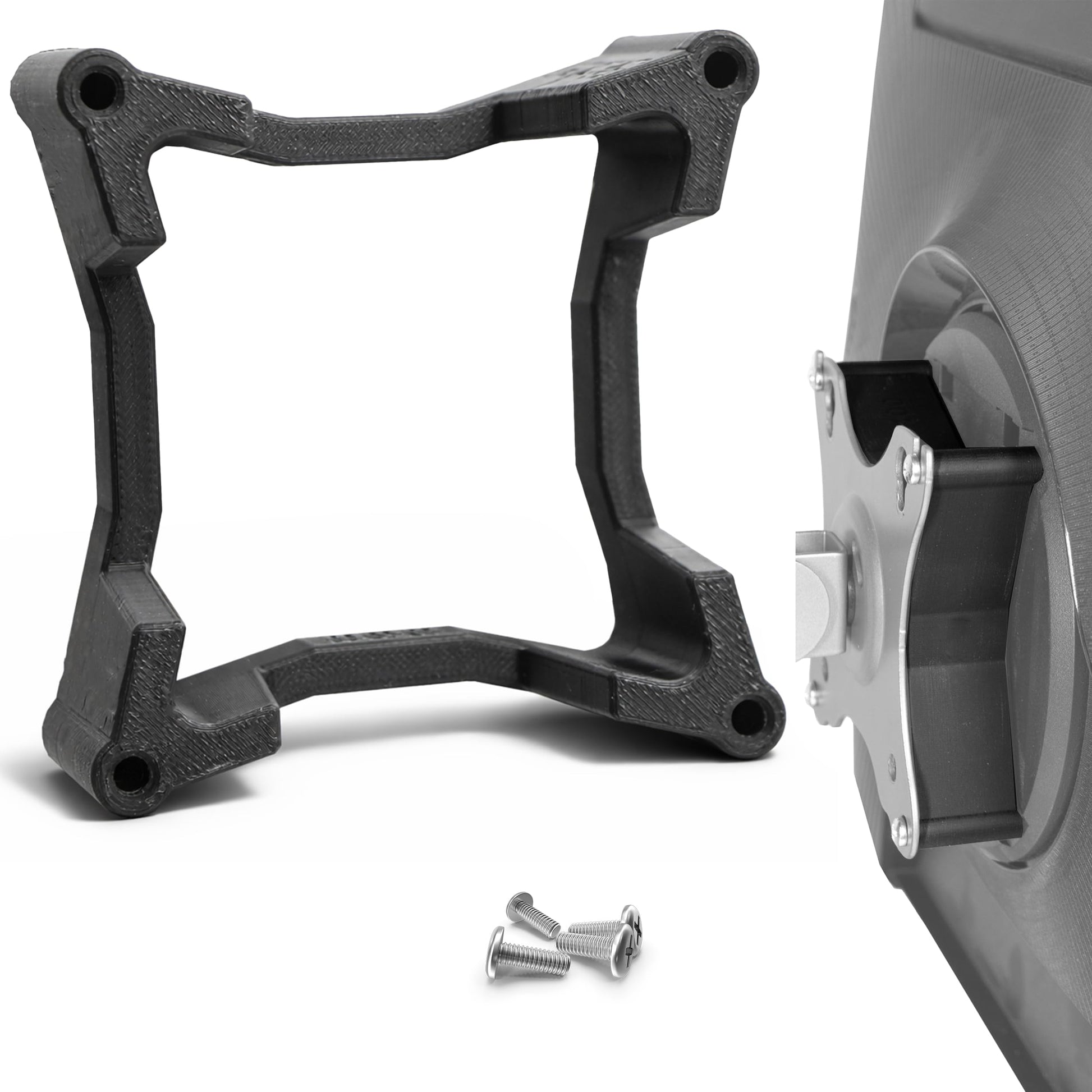 3IDEE Universal VESA Spacer - 30mm Distance - Monitor Mount Adapter 75x75 mm - Compatible with Many