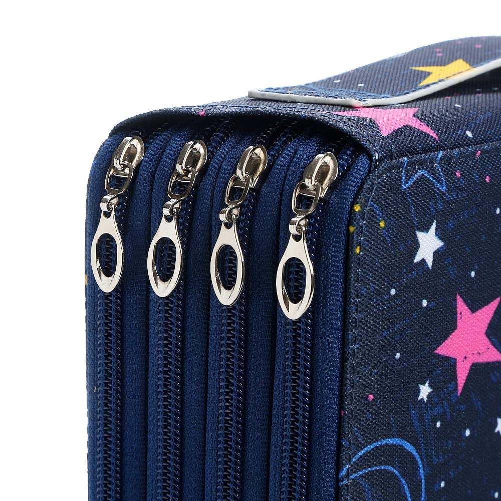 Lbxgap 200 Slots Colored Pencil Case Organizer, 4 Layer Bag