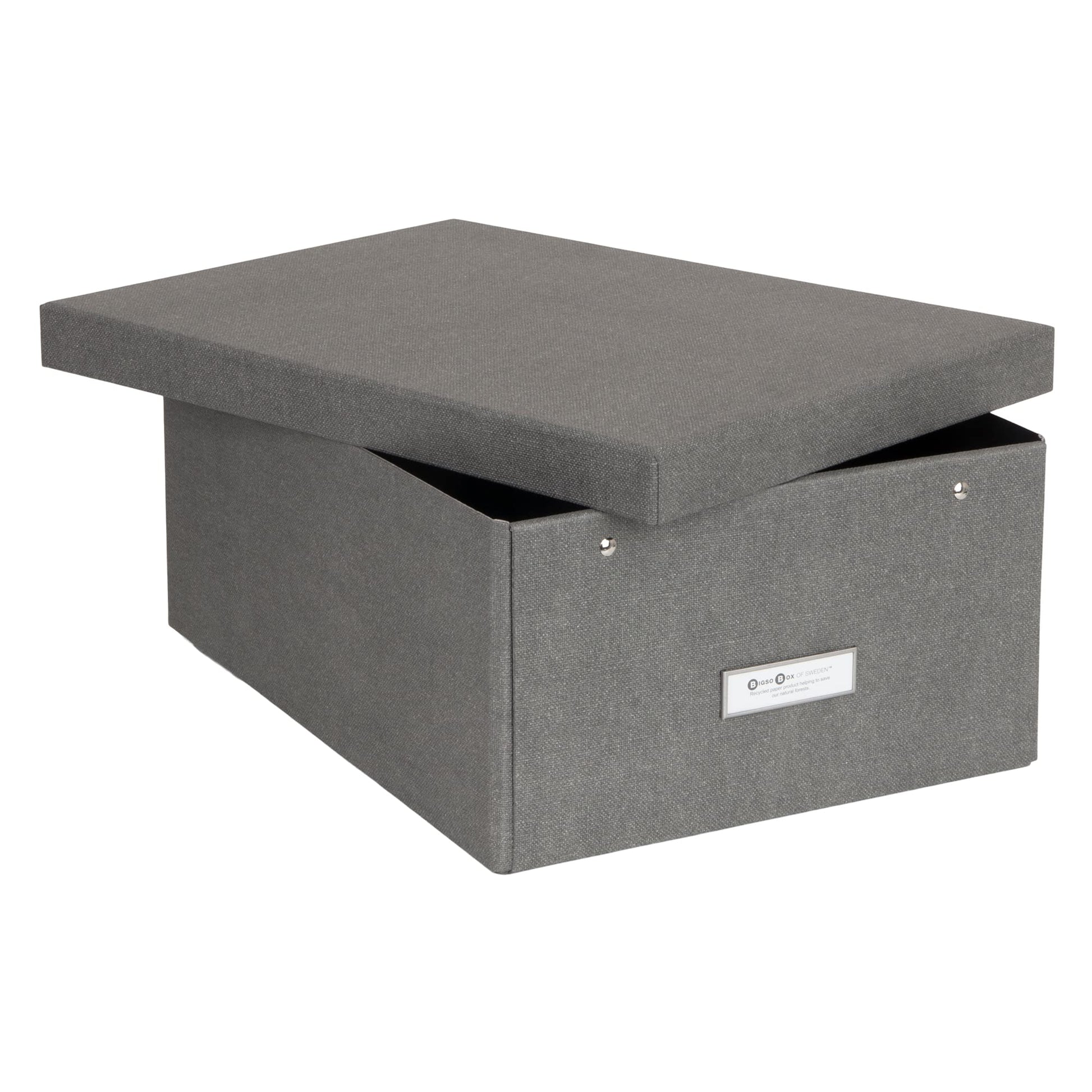 Bigso Box of Sweden Katia KD Collapsible Photo Storage Box with Labelframe for Easy Identification